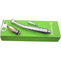 AppleDental Red-TUQP Push Button Handpiece with LED, Triple