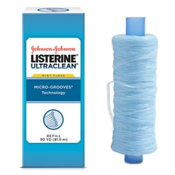 Listerine Ultraclean Shred-Resistant Dental Floss, Mint, 90 yd