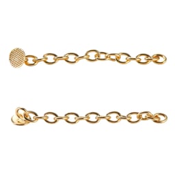 JMU Lingual Button Chains, Bondable Round, Golden, 10/Pk | Net32