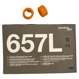 Premium Plus Silicone Instrument Rings, Orange, Large, 25/Pk | Net32