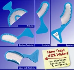 SafeDent Dental Impression Bite Registration Triple Trays – Choose Size & Quantity