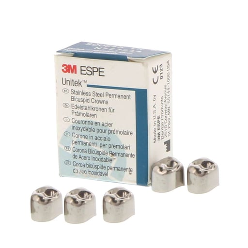 ✽.。.:*クラウン✽.。.:* Unitek #0 lower right 1st bicuspid stainless steel crown