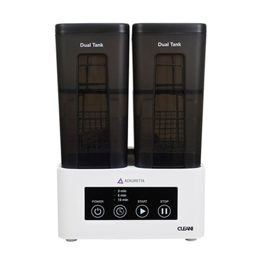 Cleani Dual-Tank Washer for Dental 3D Prints, Sin