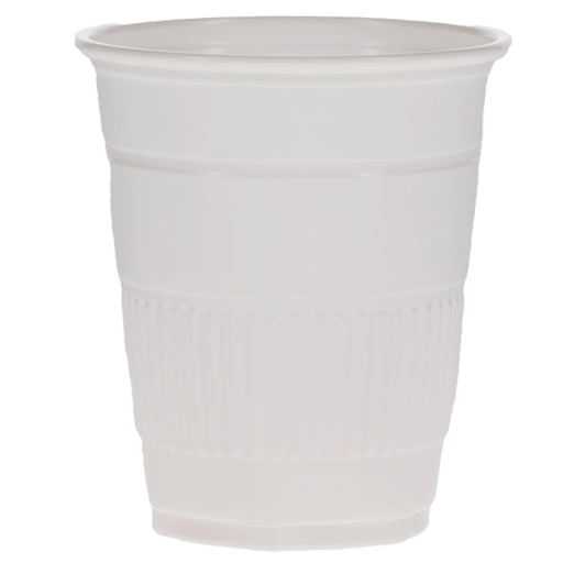Aira 5oz Plastic Drinking Cups, White, 1000/Pk