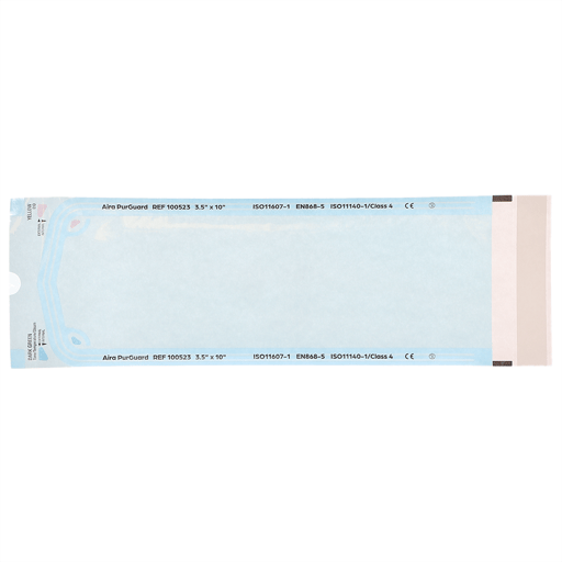 Aira 3.50" x 10" Paper/Blue Film Self-Sealing Ste