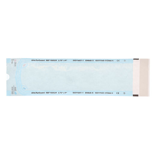 Aira 2.75" x 9" Paper/Blue Film Self-Sealing Ster