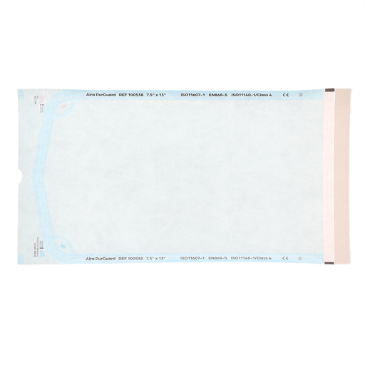 Aira 7.50" x 13" Paper/Blue Film Self-Sealing Ste