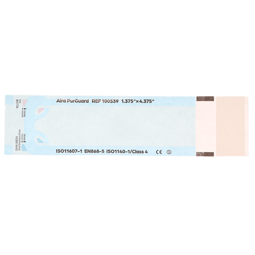 Aira 1.375" x 4.375" Paper/Blue Film Self-Sealing