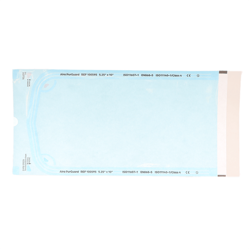 Aira 5.25" x 10" Paper/Blue Film Self-Sealing Ste