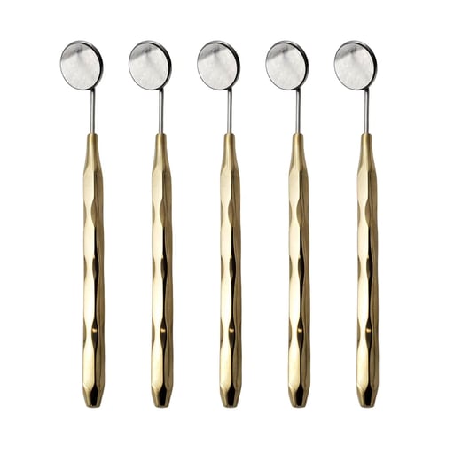 Artman Instruments Dental Mirrors, Gold Plated, #