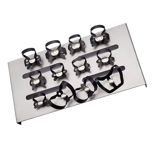 Artman Instruments Rubber Dam Clamps, Black Matte