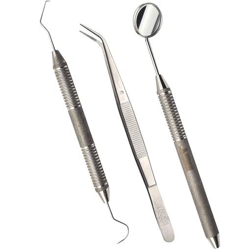 Artman Instruments Examination Mirror, Probe & Tw