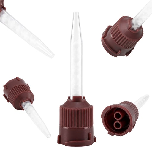 Artman Instruments Dental Mixing Tips, 4cm, Brown