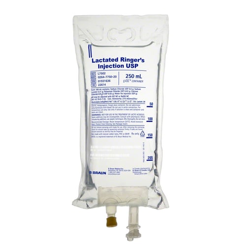 B. Braun Lactated Ringer's Injections USP, 250ml