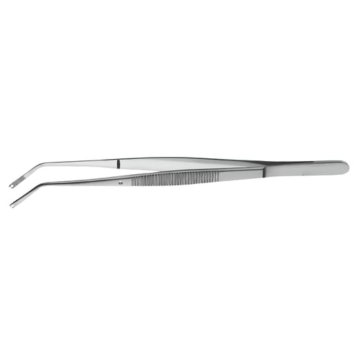 Dental Corn Suture Plier Angled Tissue Procedure Tweezer Surgical Eyelet Forceps