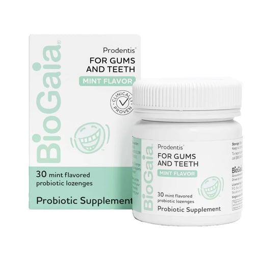BioGaia Prodentis for Gums and Teeth, Probiotic Lozenges, Apple