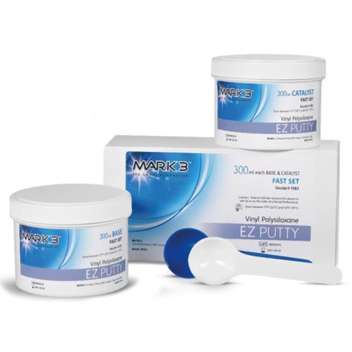MARK3 EZ VPS Putty Impression Material, Fast Set,