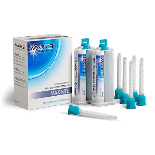 Bite Registration Material VPS Standard Unflavored Fast Set Bulk, 100/case