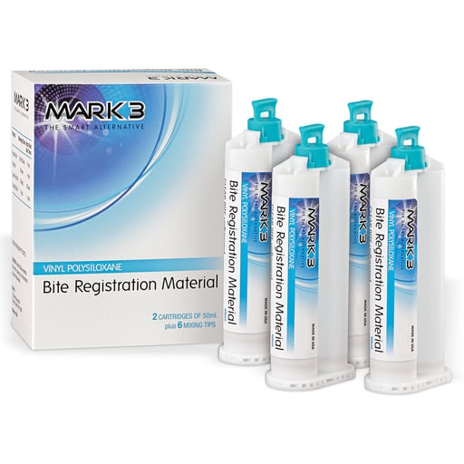 MARK3 Bite Registration, Super Fast Set, 4 x 50ml Cartridges | Net32