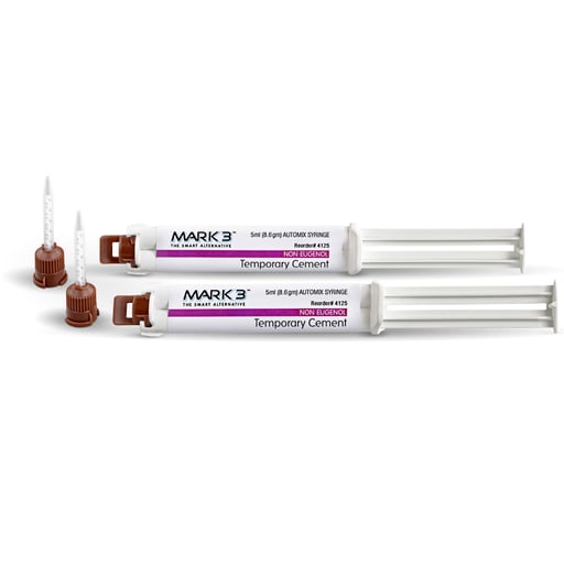 MARK3 Temporary Non-Eugenol Cement, 2 x 5mL Autom