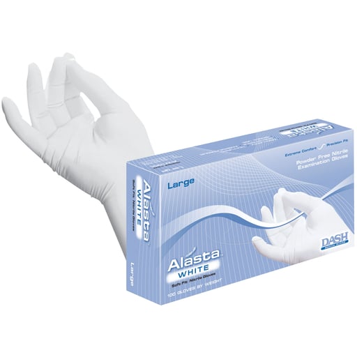 Alasta Nitrile gloves: LARGE Non-Sterile, Powder-