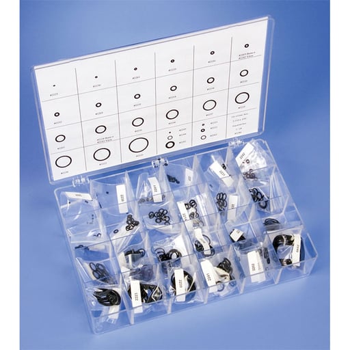 DCI Dental O-Ring Kit. Includes 360 rings, 12 eac