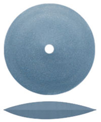 Dedeco Rubber Wheels Blue Knife Edge, 5/8", Silic