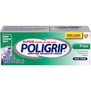 Poligrip Super Free Denture Adhesive Cream Travel
