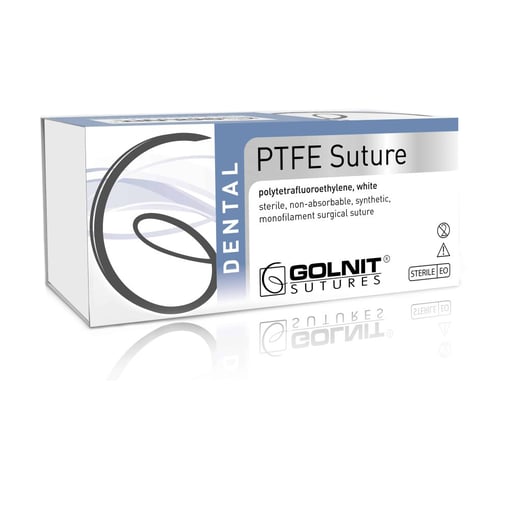 Golnit 4/0 18" PTFE Suture, Reverse Cutting Needl