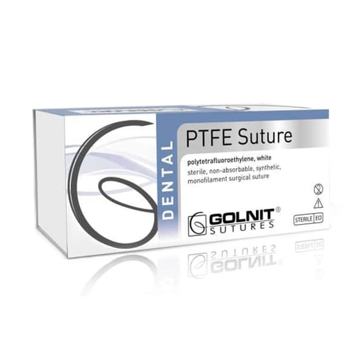 Golnit 6/0 18" PTFE Suture, Reverse Cutting Needl