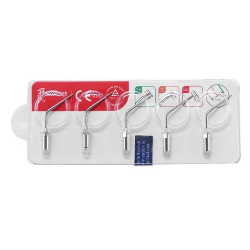 5-Piece Dental Ultrasonic Endo Tips Kit ED1 ED2 ED3 ED4 ED5 For Satelec DTE Scalers