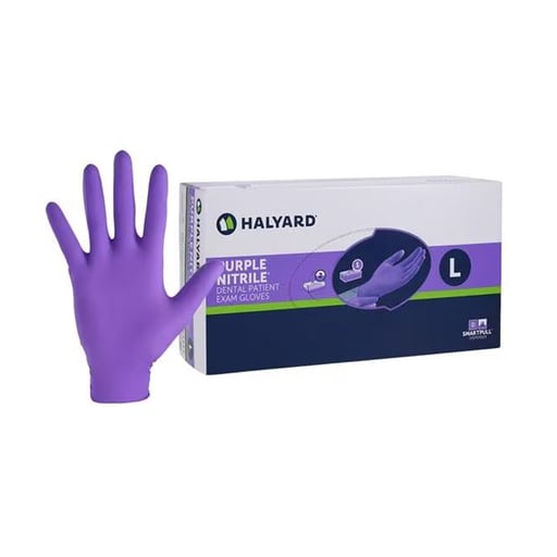 Purple Nitrile Powder-Free Gloves, Small, 100/Box | Net32