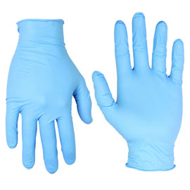 House Brand Powder-Free Nitrile Gloves, Non-Steri