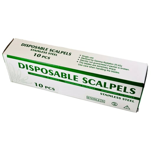 House Brand #15C Disposable Sterile Scalpels with