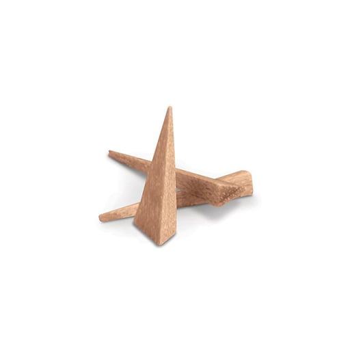 House Brand Small wood wedges, Triangular, bag of