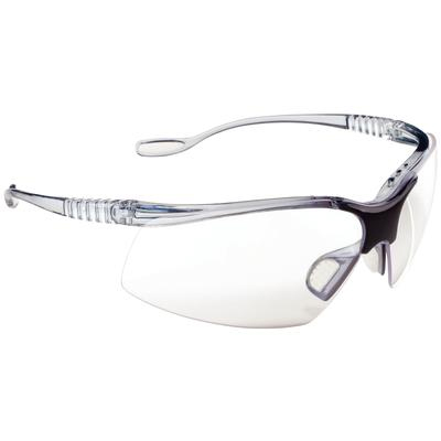 Azur Safety Glasses - Black frame, light polycarb