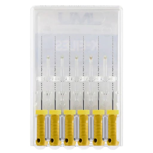 JMU Stainless Steel K-Files, 31mm, #20 Yellow, 6/