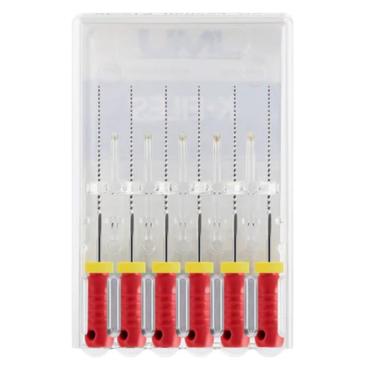 JMU Stainless Steel K-Files, 31mm, #25 Red, 6/Pk