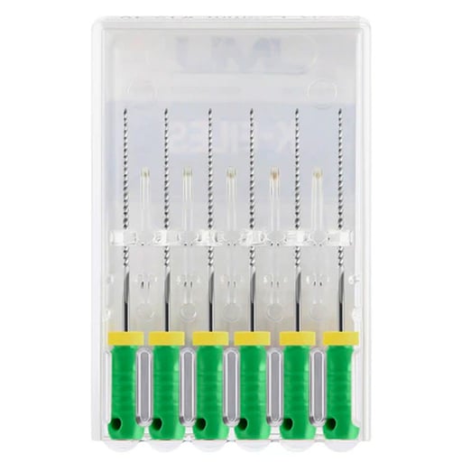 JMU Stainless Steel K-Files, 31mm, #35 Green, 6/P