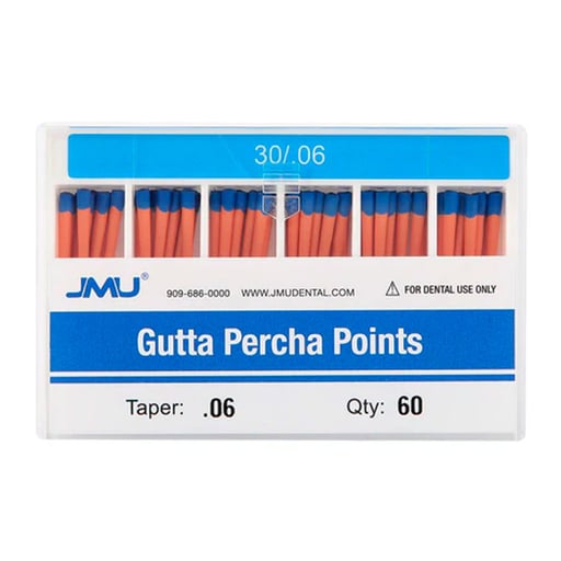 JMU Gutta Percha Points, #30, Taper Size 0.06, 60