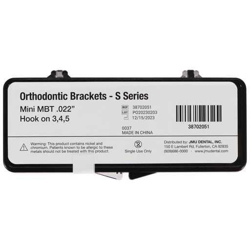 JMU Mini MBT Brackets, S Series (MIM), 0.022", 20