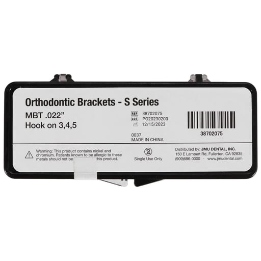 JMU Standard MBT Brackets, S Series (MIM), 0.022"