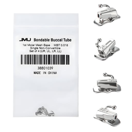 JMU Bondable 1st Molar Buccal Tubes, MBT 0.018, M