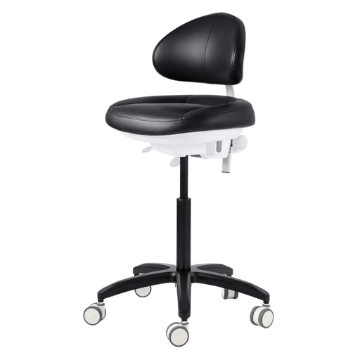 JMU Dental Doctor Stool, Black, 1/Pk