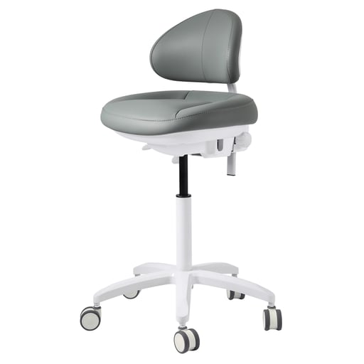 JMU Dental Doctor Stool, Gray, 1/Pk