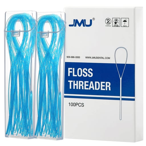 JMU Dental Floss Threader, 100/Pk