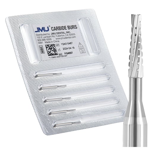 JMU FG #557 Straight Fissure Crosscut Carbide Bur
