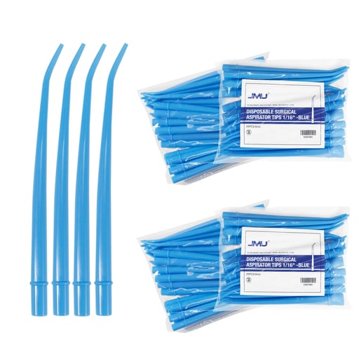 JMU PE Surgical Aspirator Tip, 1/16", Blue, 1250/