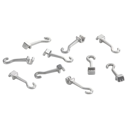 JMU Sliding Crimpable Hooks, Right, 5.4 mm, 10/Pk