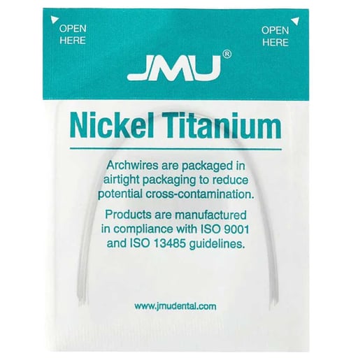 JMU Nickel Titanium Alloy Archwire, Natural Round